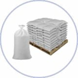 Filled sandbags by the Pallet