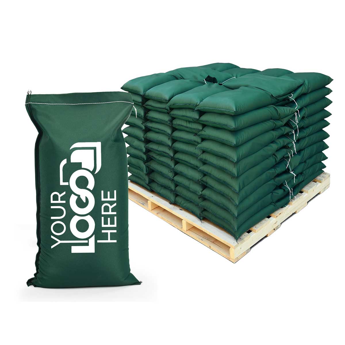 Ace® Sandbags – 3 Year UV-Rated Canvas, 100 Pack with Custom Printing