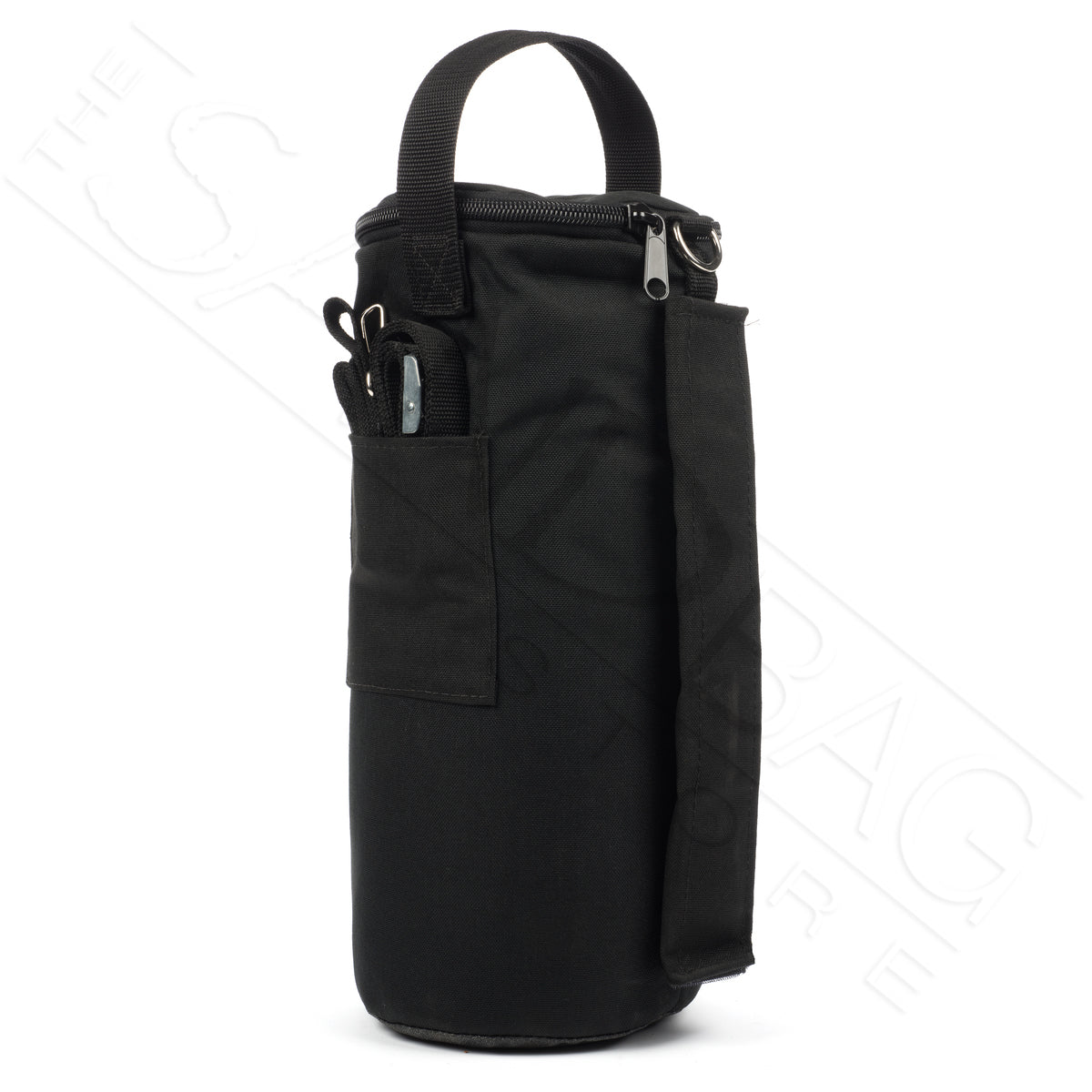 single black canopy sandbag on white background