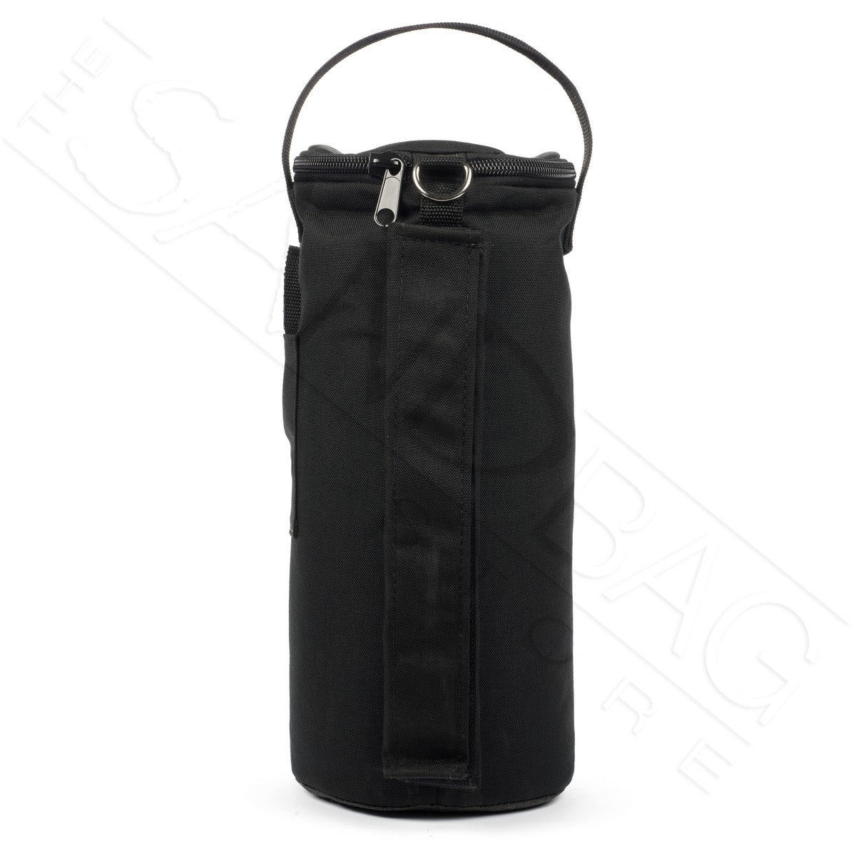 Single black canopy weight showing detailed side view on white background.