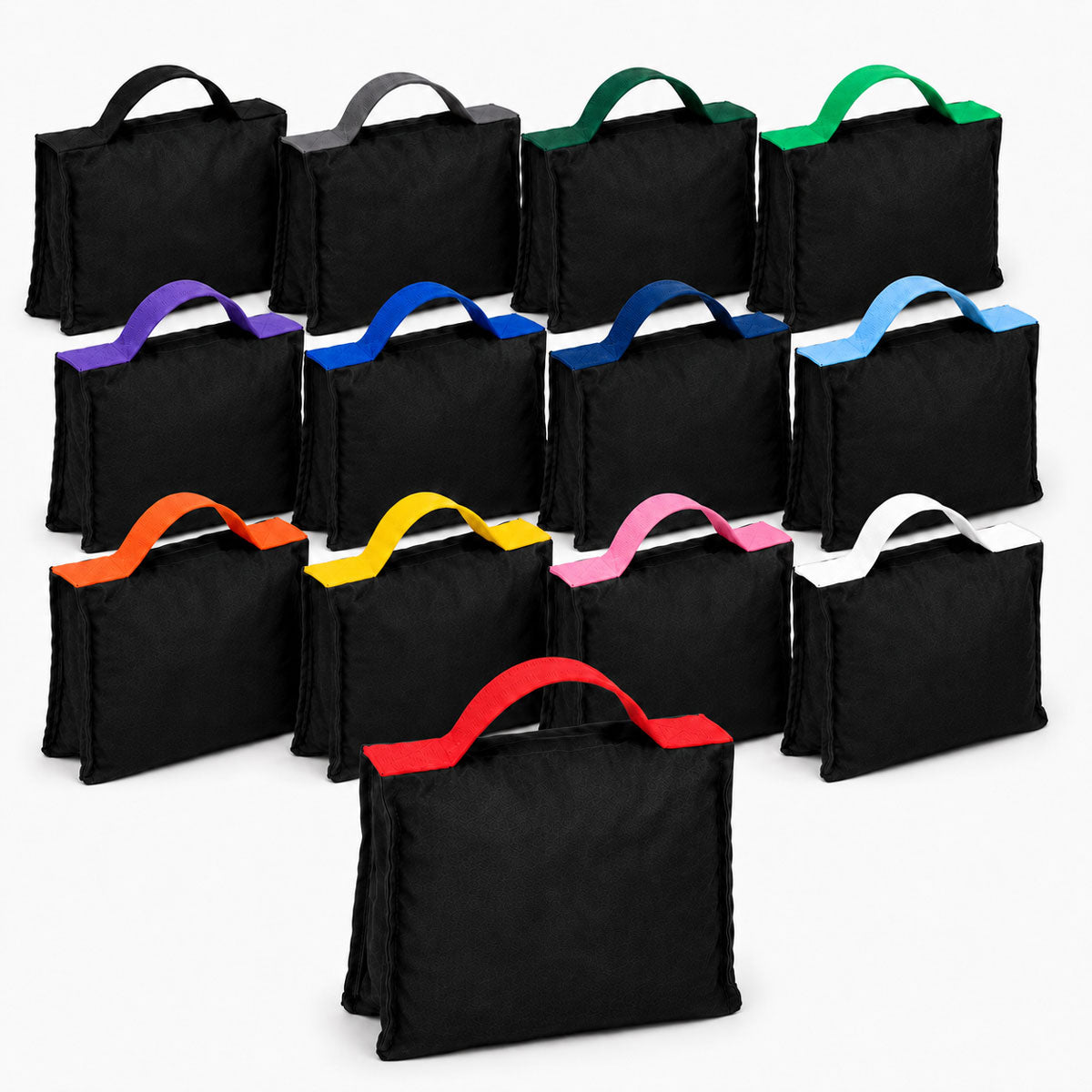Saddle Sandbags | Pre-Filled Production Weight Bags – Sandbag Store