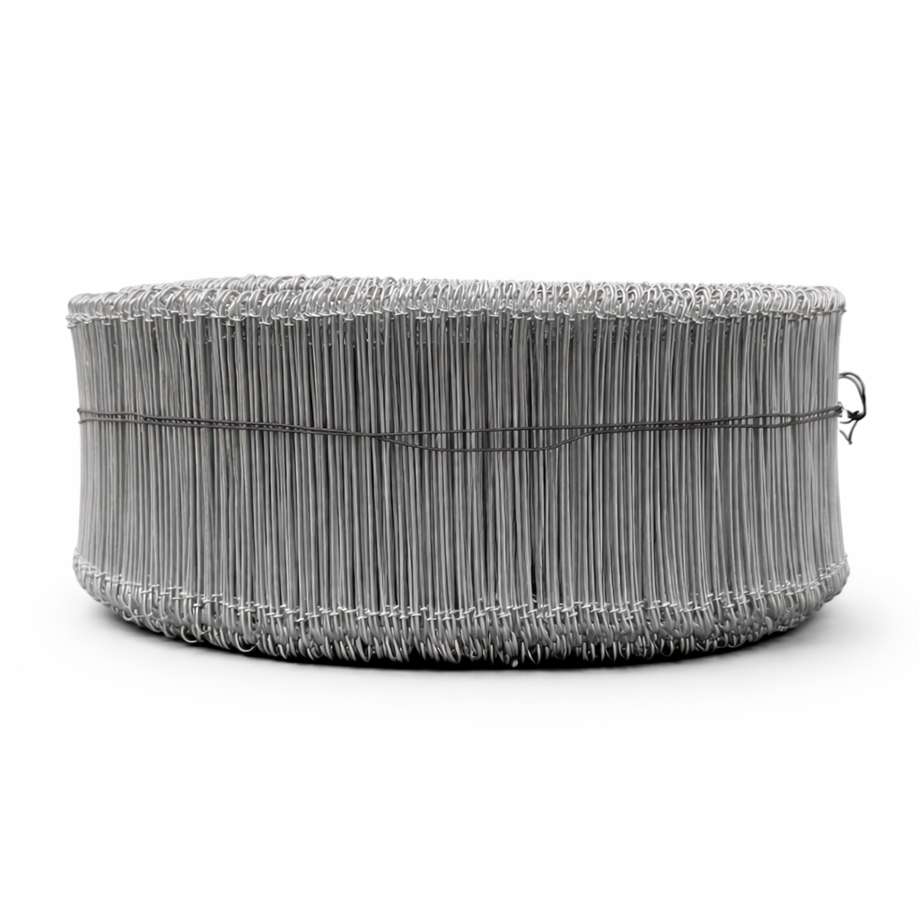 Steel Sandbag Ties – 6" Double Loop, Galvanized, 16 Gauge with Tie Tool