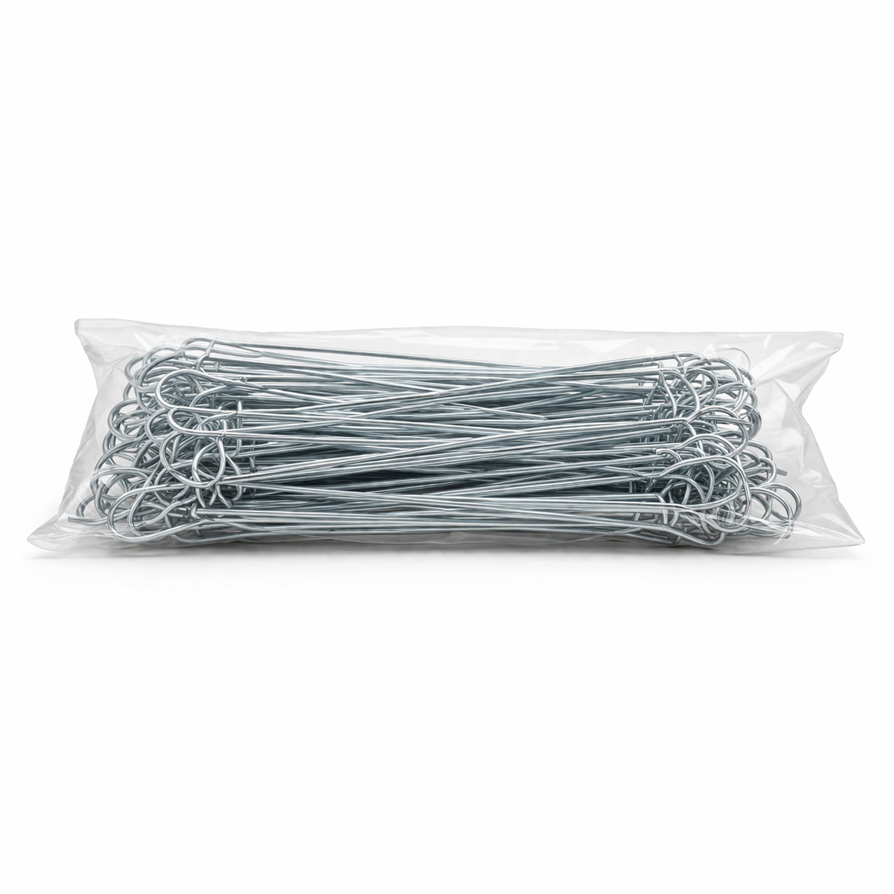 Steel Sandbag Ties – 6" Double Loop, Galvanized, 16 Gauge with Tie Tool