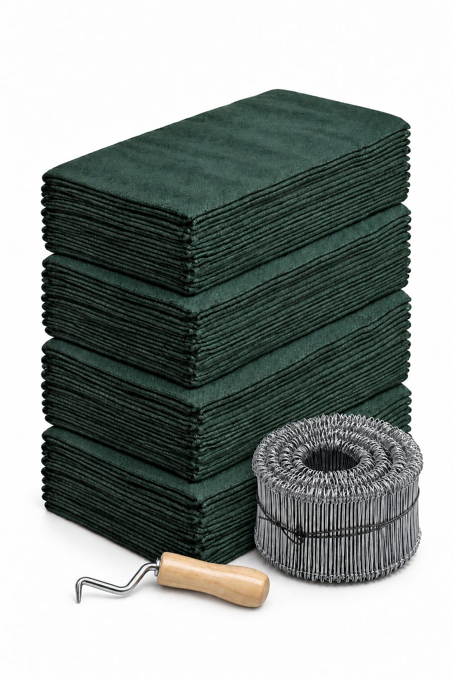 Includes 100 Bags, Steel Ties & Hand Tool
