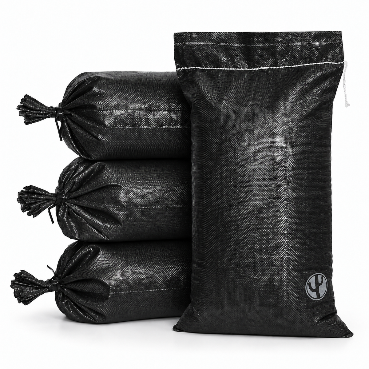 Cactus® Sandbags – 100 Pack, Heavy Duty Polypropylene, 4,000 UVI Rated