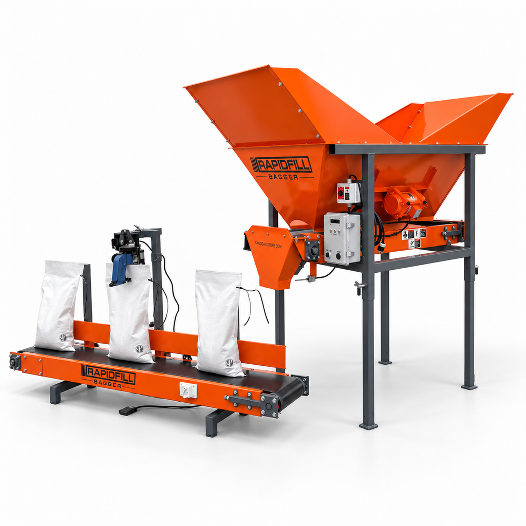 RapidFill Bagger™ — Affordable, Automated Sandbagging Machine