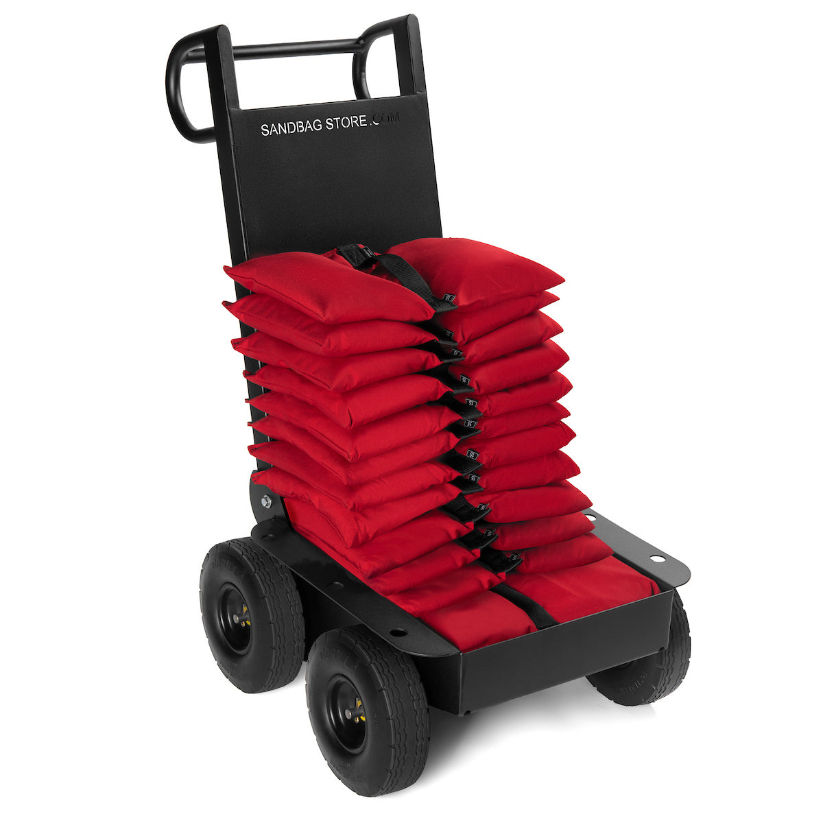 Sandbag Store Production Cart – Heavy-Duty 1350 lb Load Capacity, Flat-Free Wheels, Ideal for Sandbags, Cables & Heavy Gear