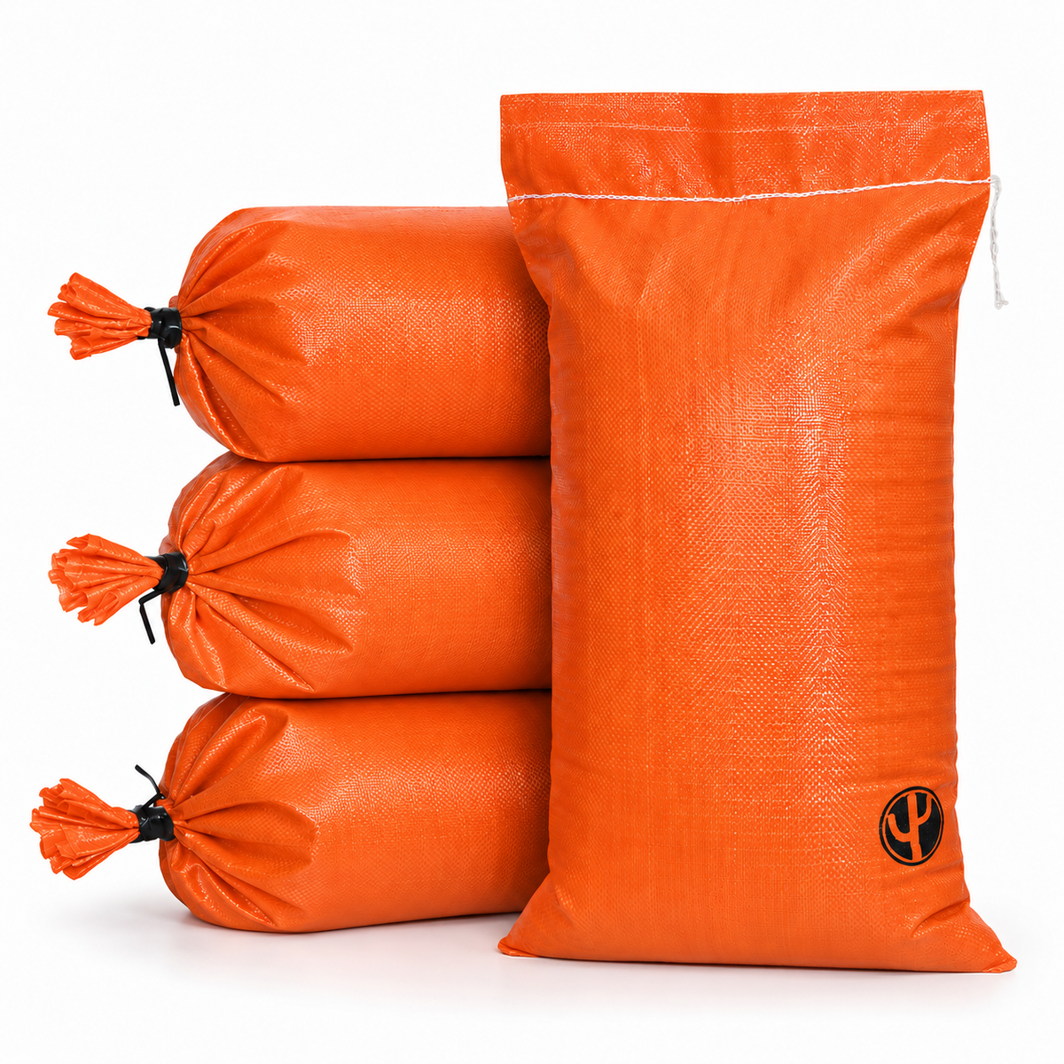 Cactus® Sandbags – 100 Pack, Heavy Duty Polypropylene, 4,000 UVI Rated