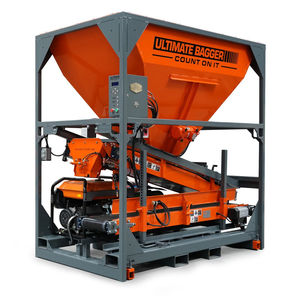 The ultimate bagger in a fully retracted and stowed position on white background