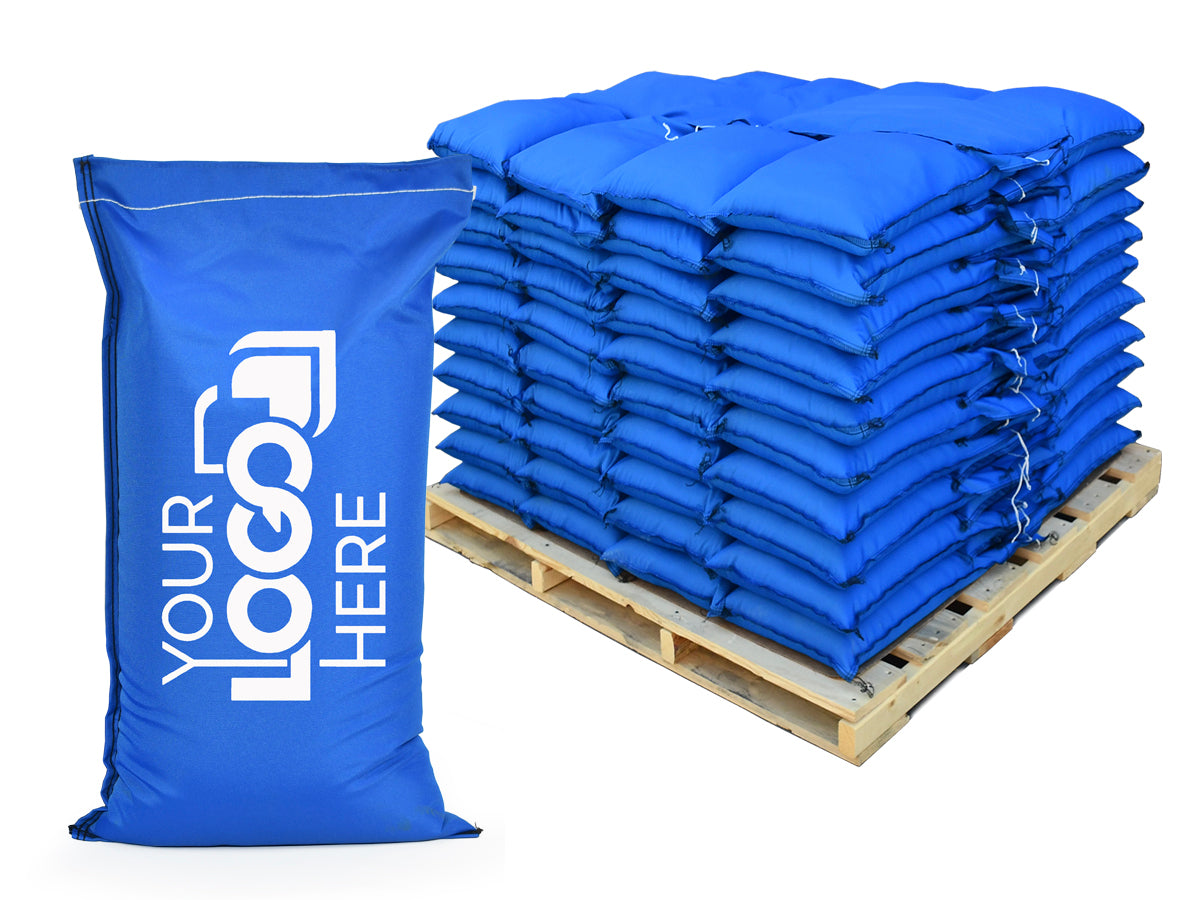 Ace® Sandbags – Pre-Filled Pallet, 3,000 lbs UV-Rated Canvas, Custom Printed Logo