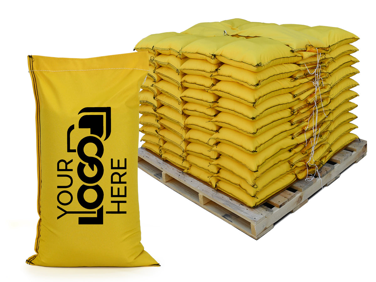 Ace® Sandbags – Pre-Filled Pallet, 3,000 lbs UV-Rated Canvas, Custom Printed Logo