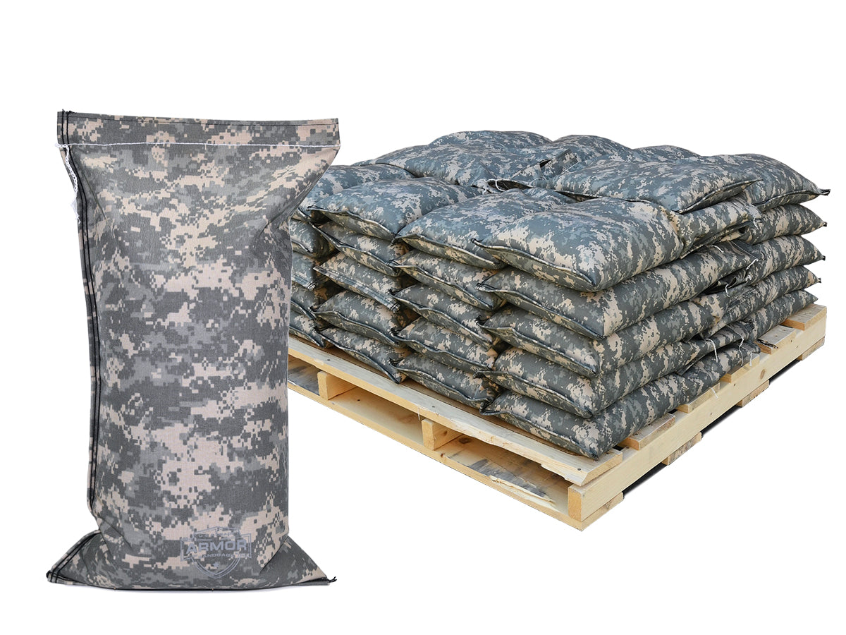 Armor® Sandbags — Extreme Duty Cordura® Pre-Filled Pallet, 1,500 lb