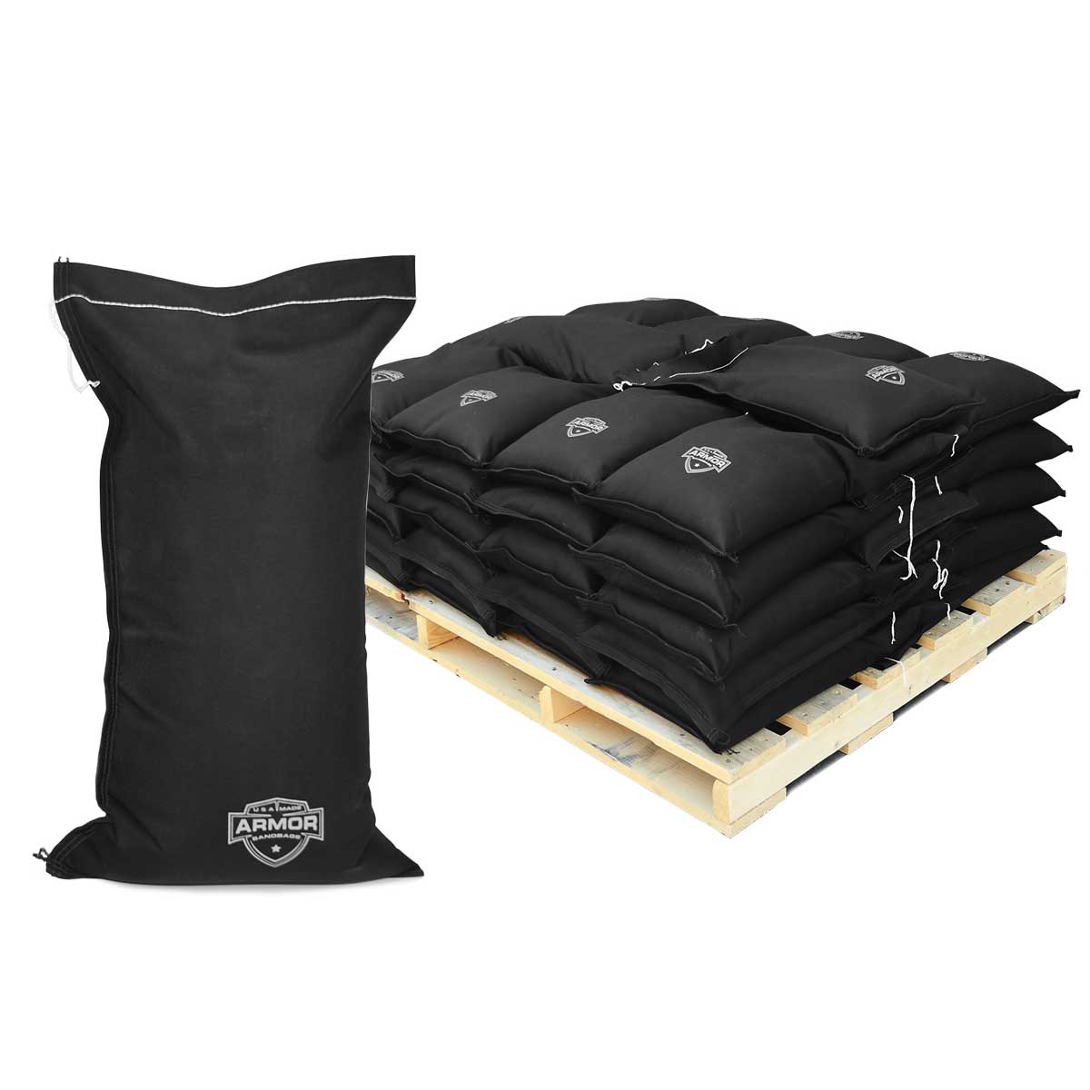 Armor® Sandbags — Extreme Duty Cordura® Pre-Filled Pallet, 1,500 lb