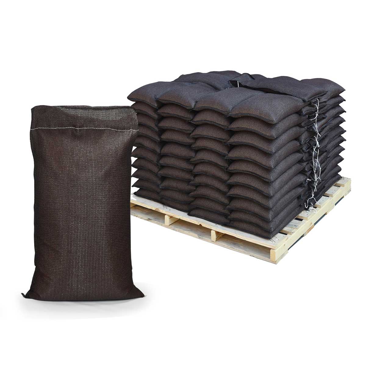 DuraBag® Sandbags – Pre-Filled Pallet, 5-Year UVI, Gravel Bag for Erosion Control & Ballast – 3,000 lbs.